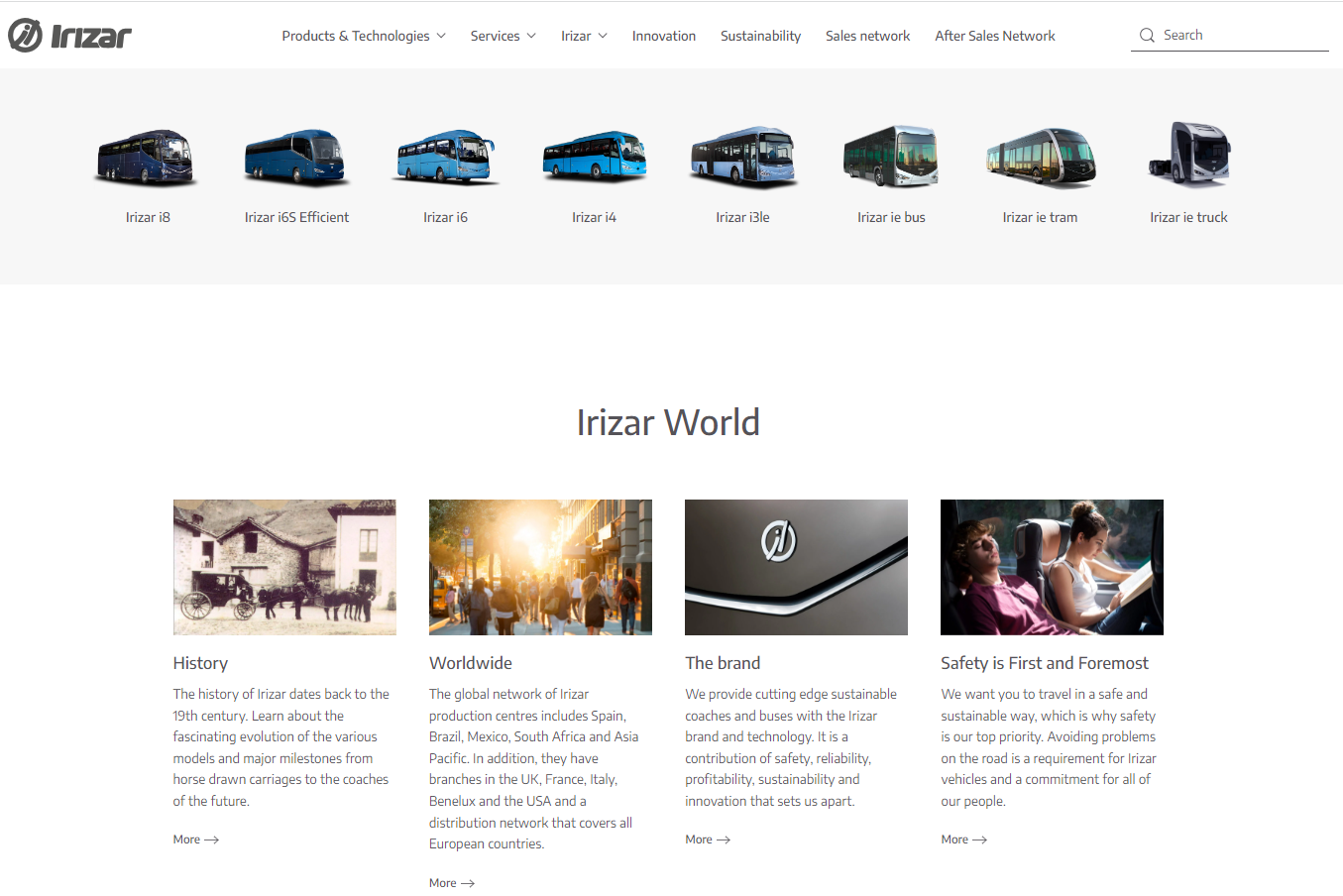 New Irizar web